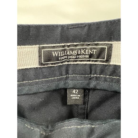 Williams & Kent Men’s Navy Blue 5 Pocket Cotton Blend Pants Size 42 X 31.5” - Picture 5 of 10